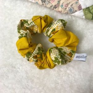 Mustard Yellow Scrap Work Scrunchy 🌾